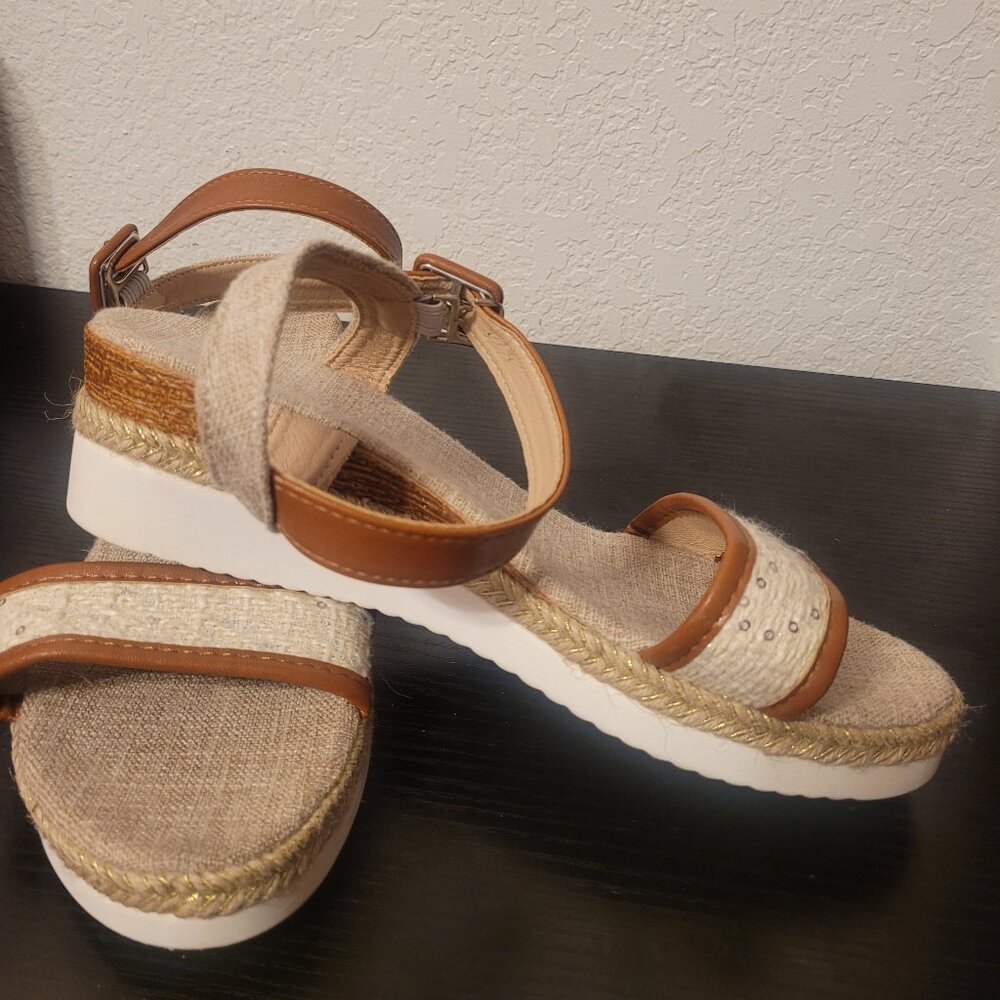 Tan Summertime Comfortable Shein Wedges